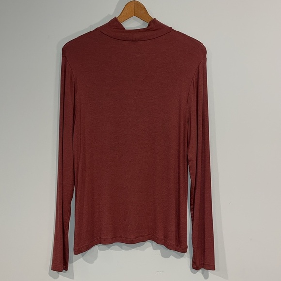 A NEW DAY Women’s XL Ribbed Mock Neck Long Sleeve Blouse Lightweight Sweater - Picture 5 of 5